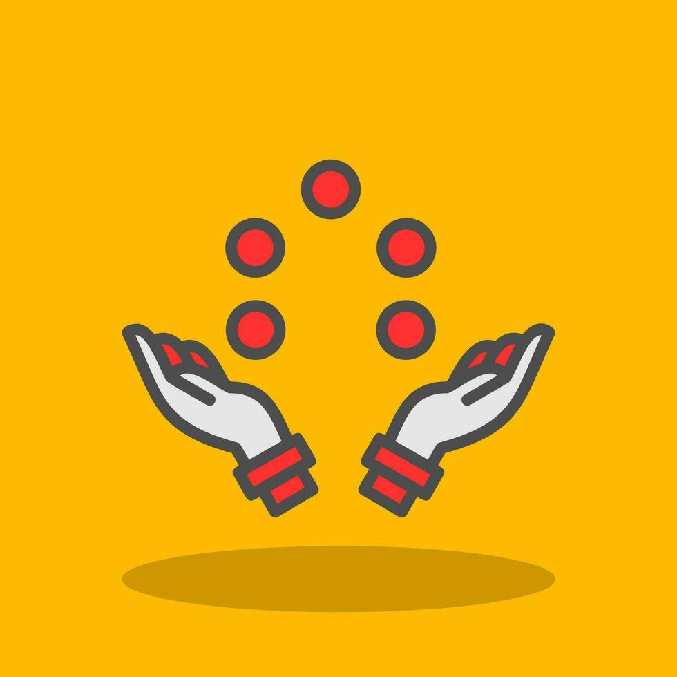 Juggling ball Vector Icon Design