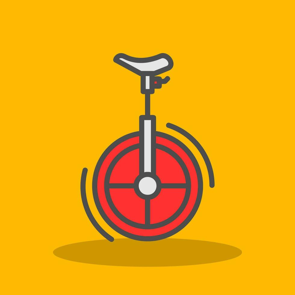 Unicycle Vector Icon Design