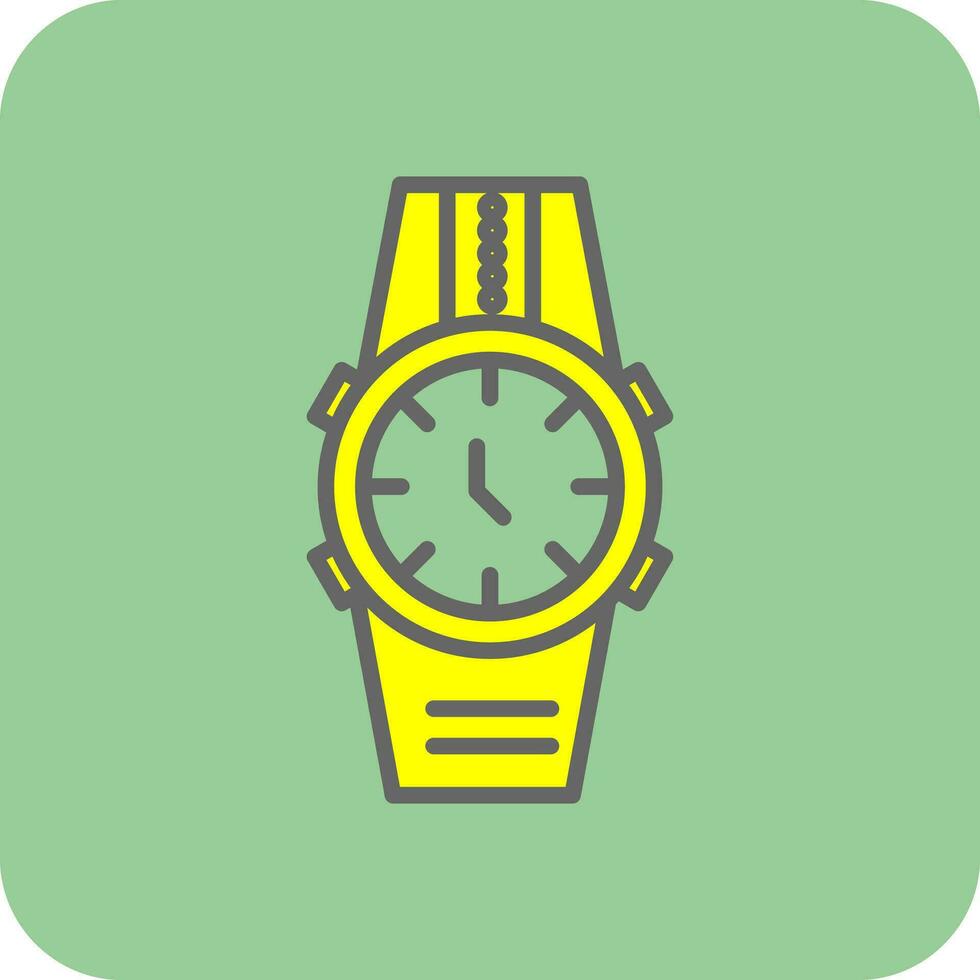 diseño de icono de vector de reloj de pulsera