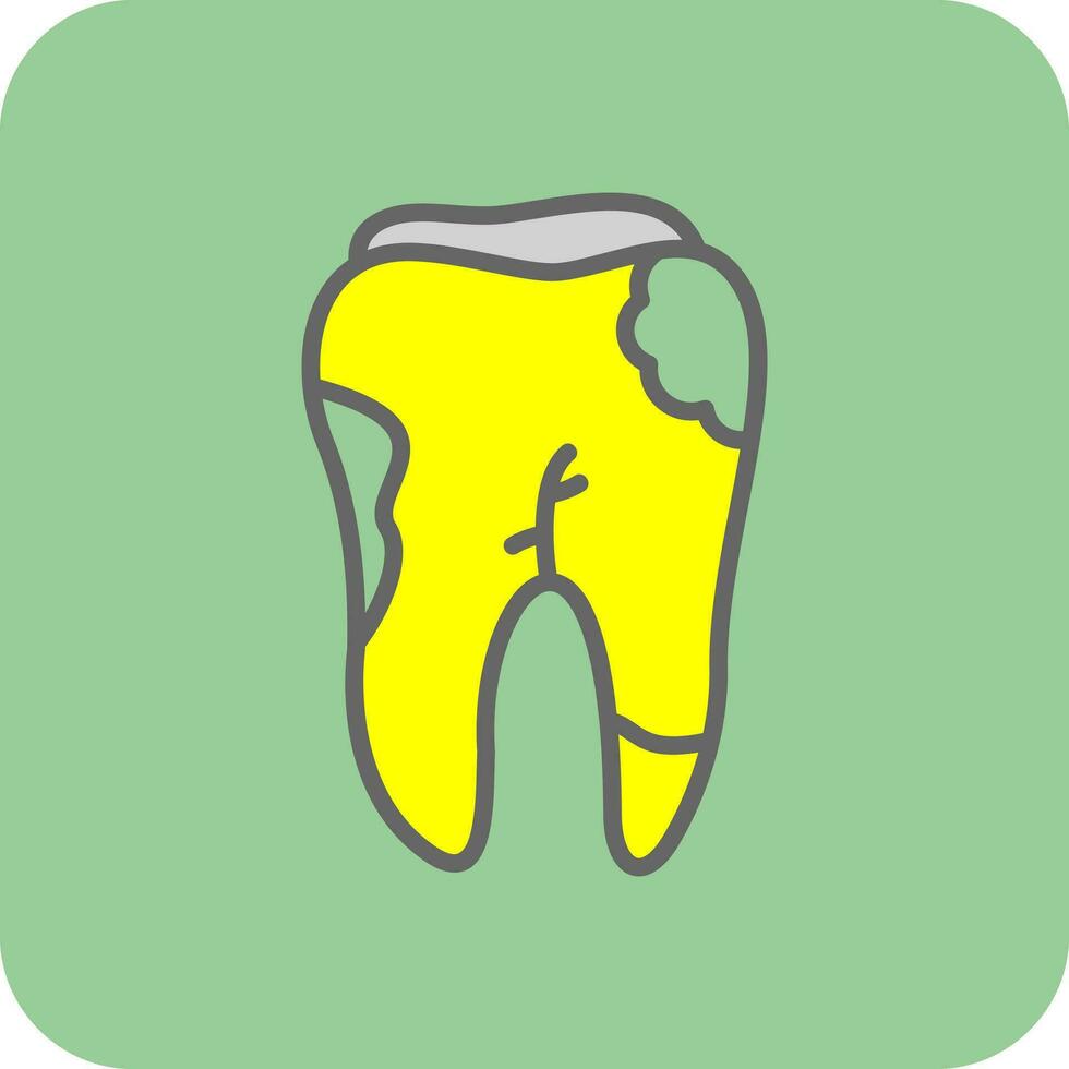 Caries Vector Icon Design