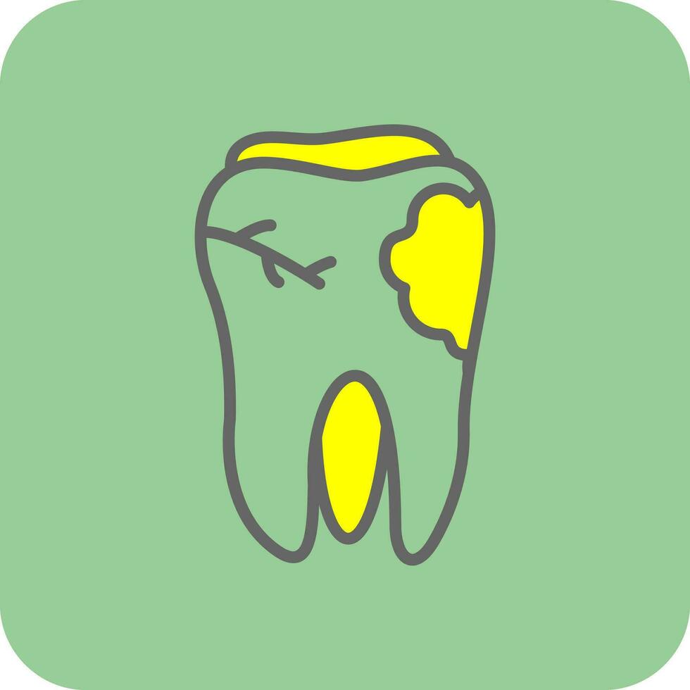 Caries Vector Icon Design