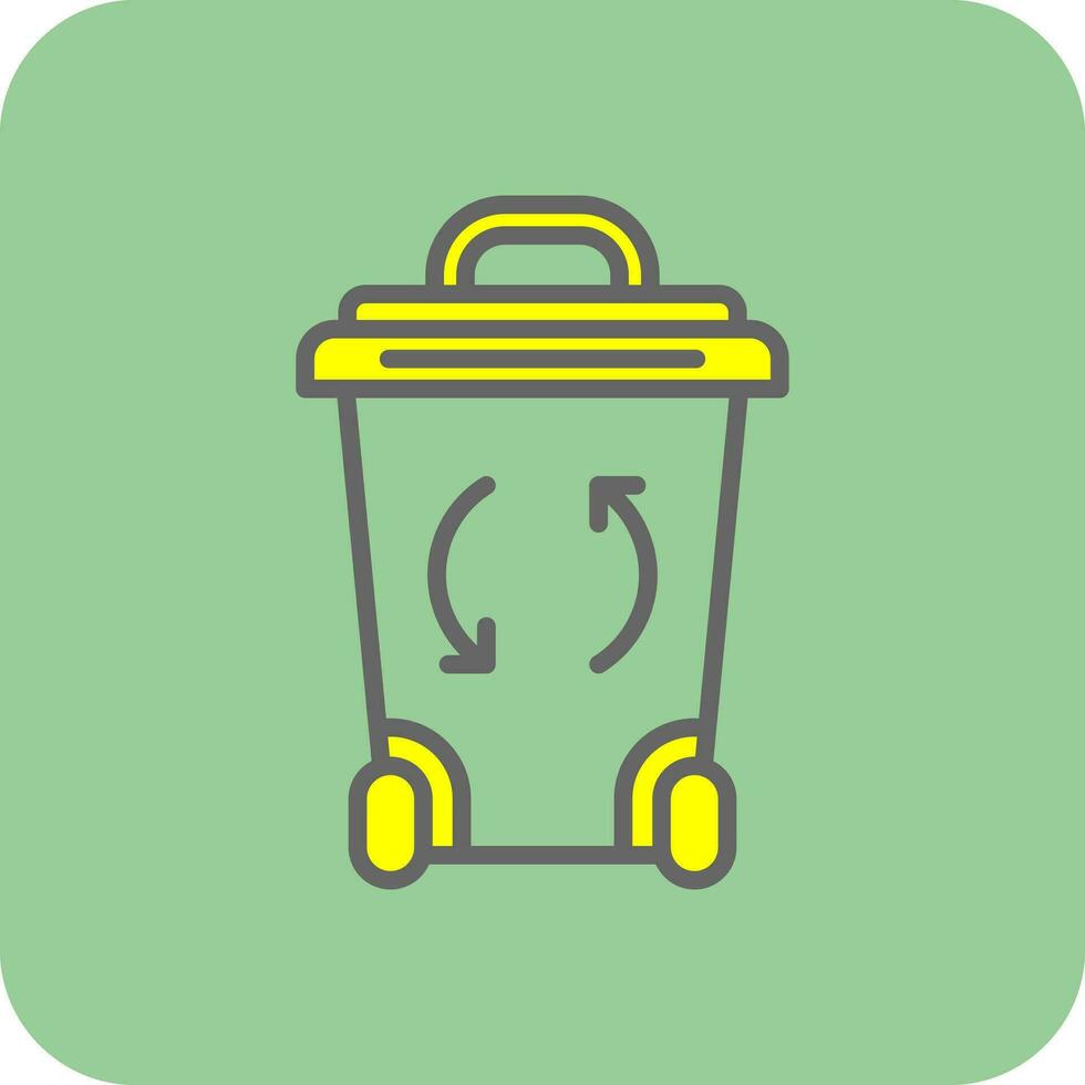 Recycle Bin Vector Icon Design