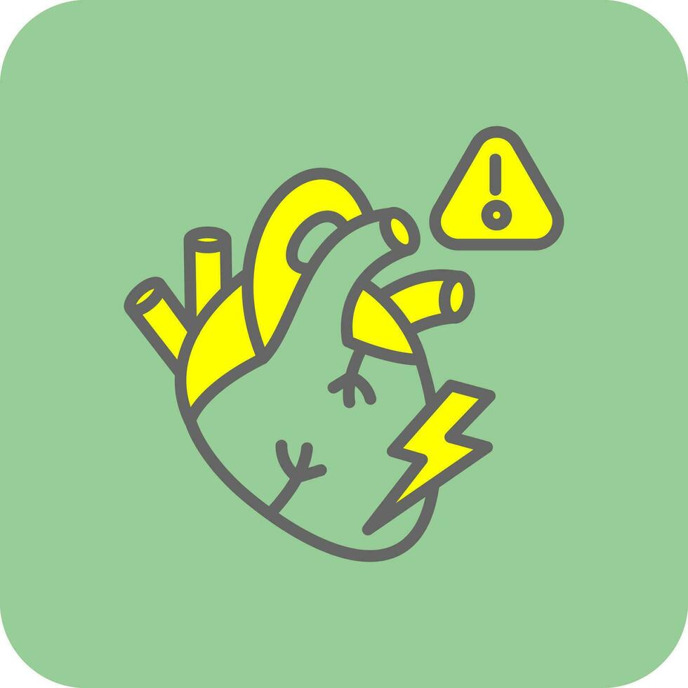 Heart attack Vector Icon Design