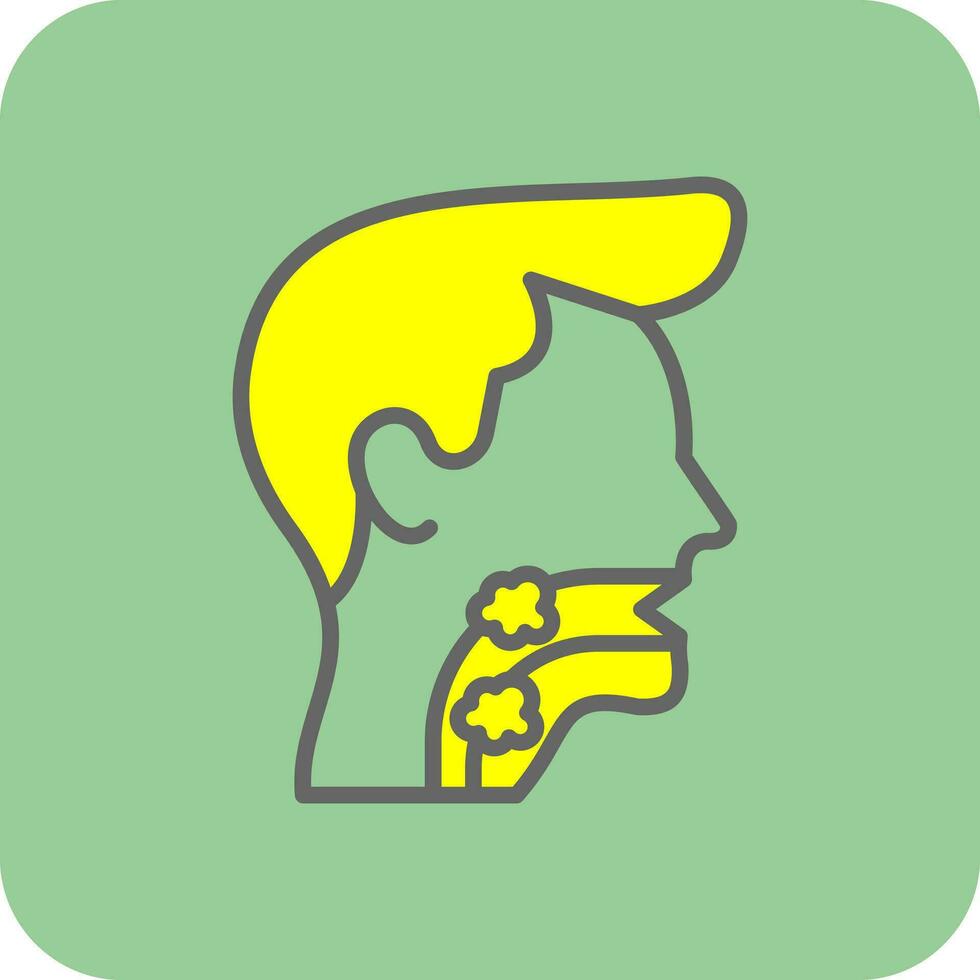 Throat cancer Vector Icon Design