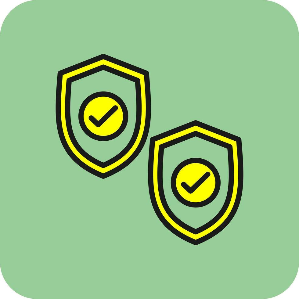 Shields Vector Icon Design