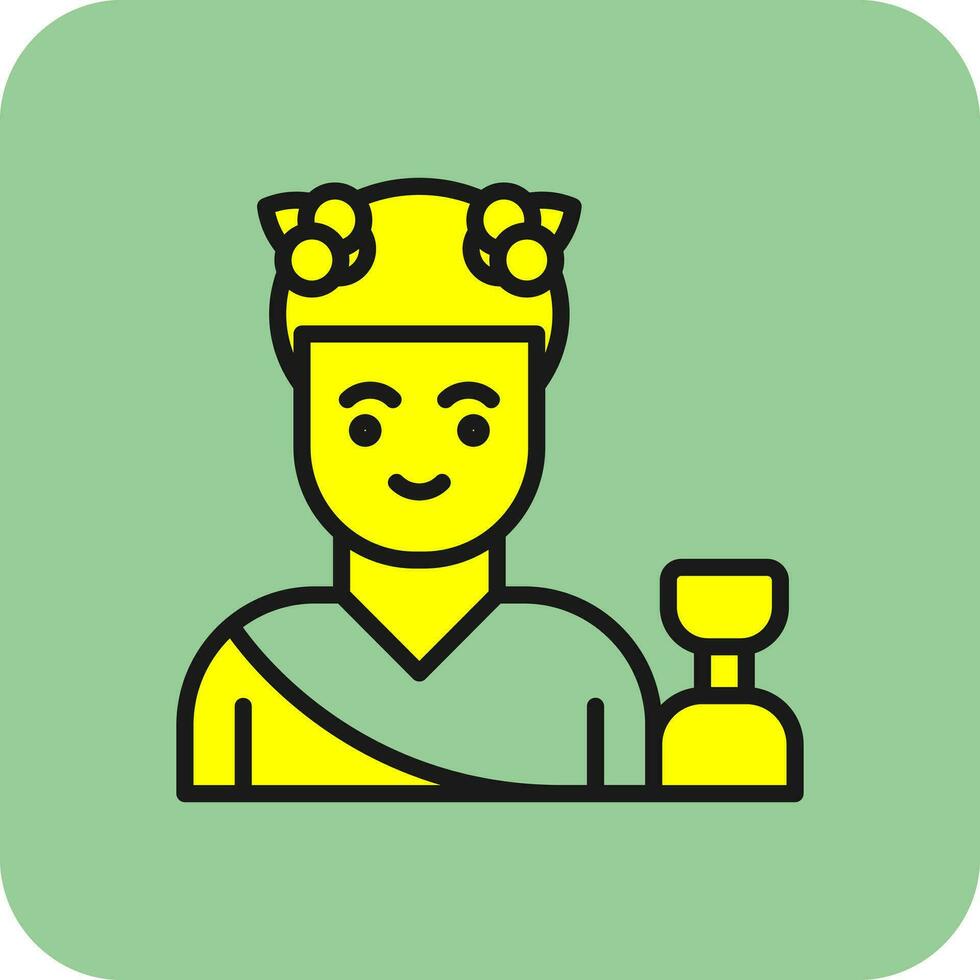 Dionysus Vector Icon Design