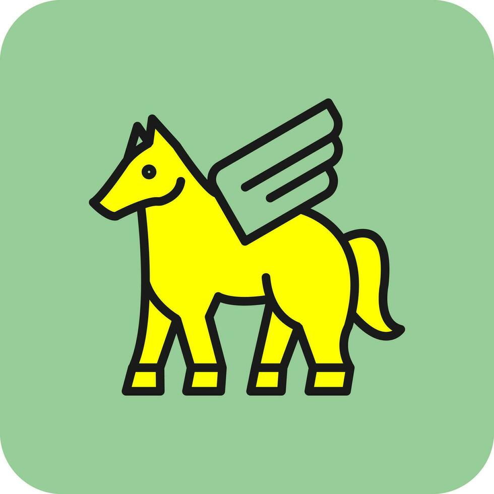 Pegasus Vector Icon Design