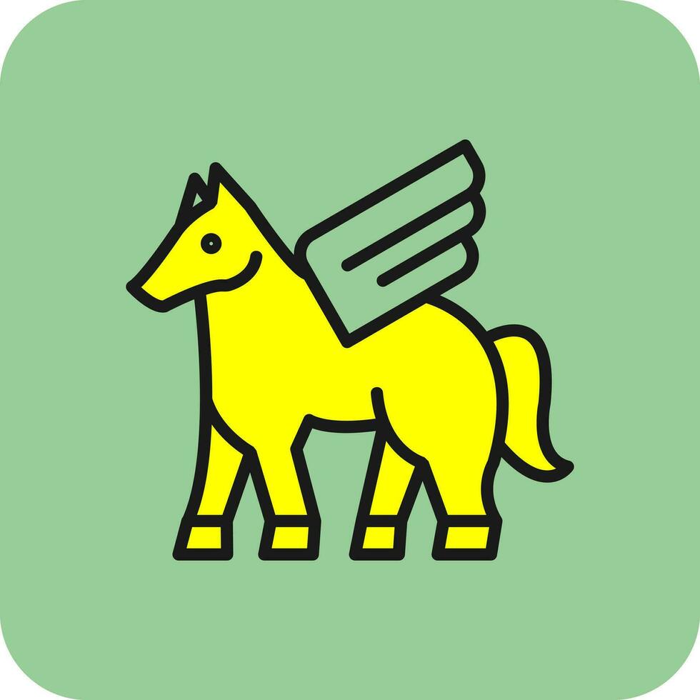 Pegaso vector icono diseño