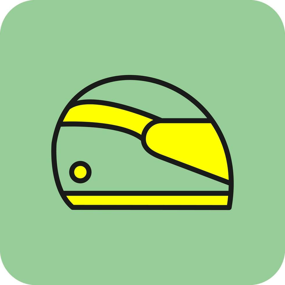 diseño de icono de vector de casco