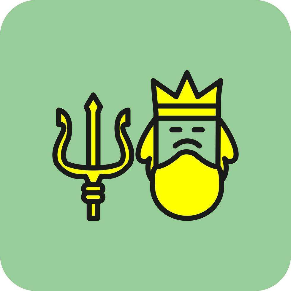 Poseidon Vector Icon Design