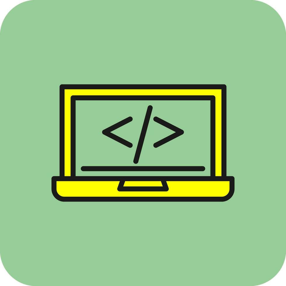 código programación vector icono diseño