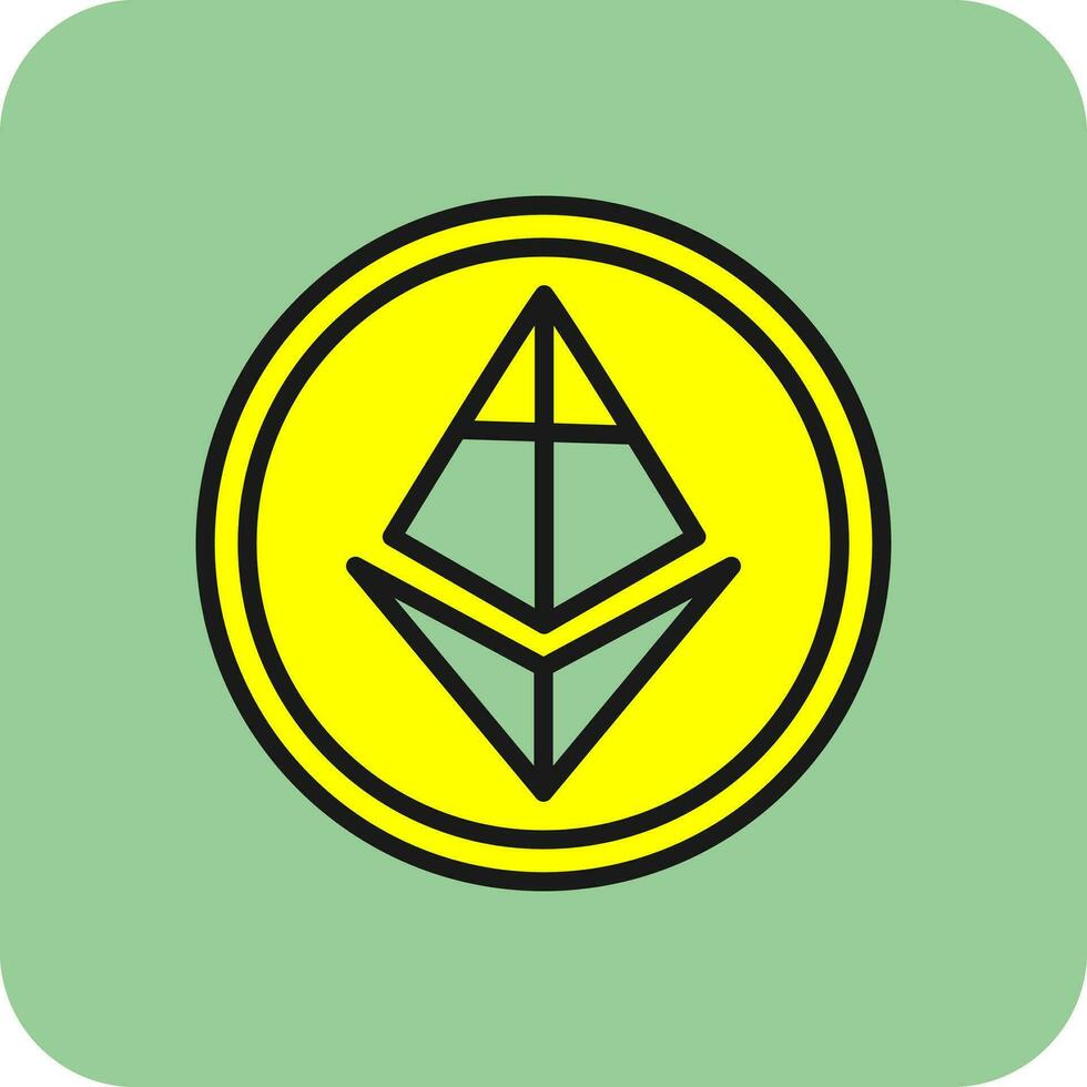 ethereum vector icono diseño