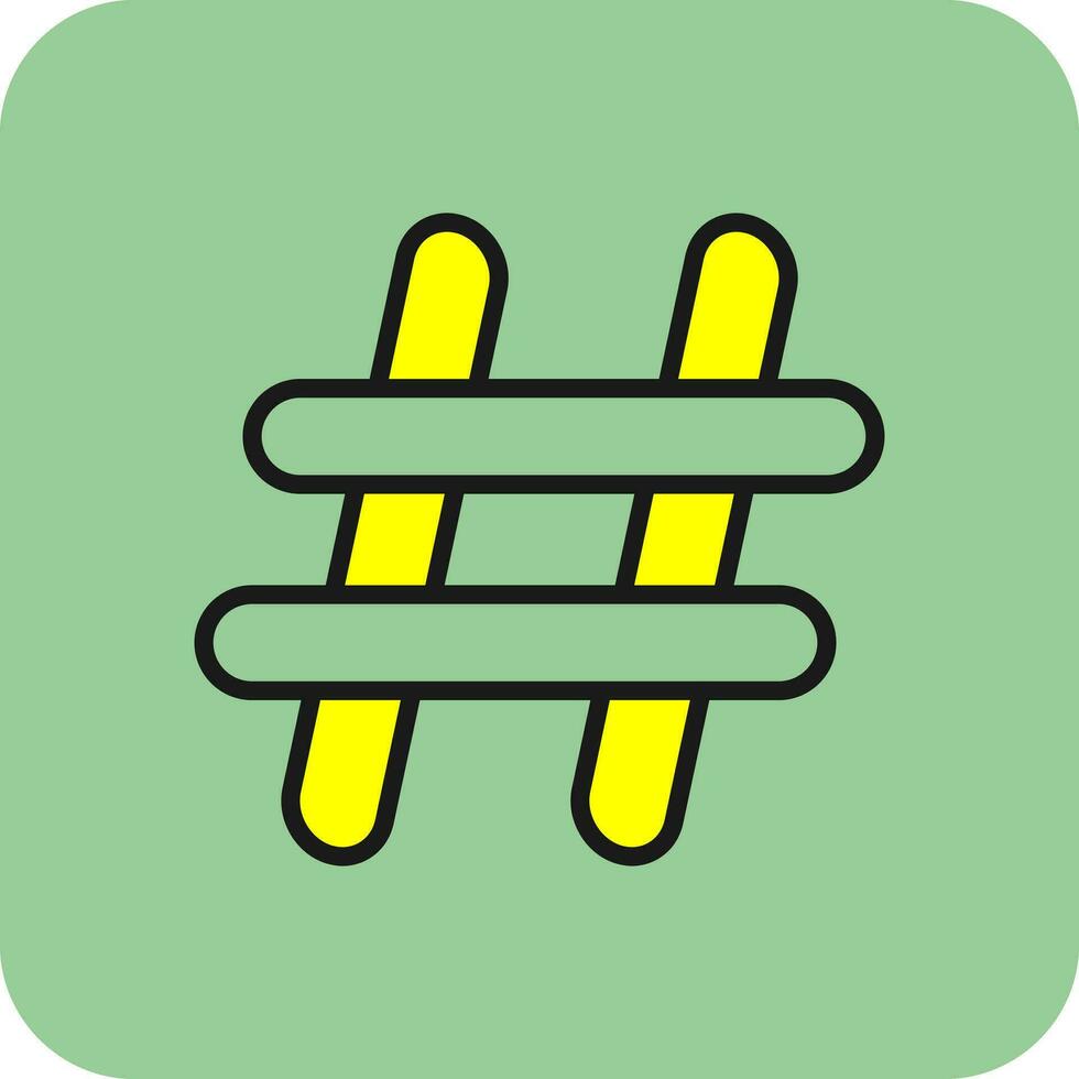 Hash tag Vector Icon Design