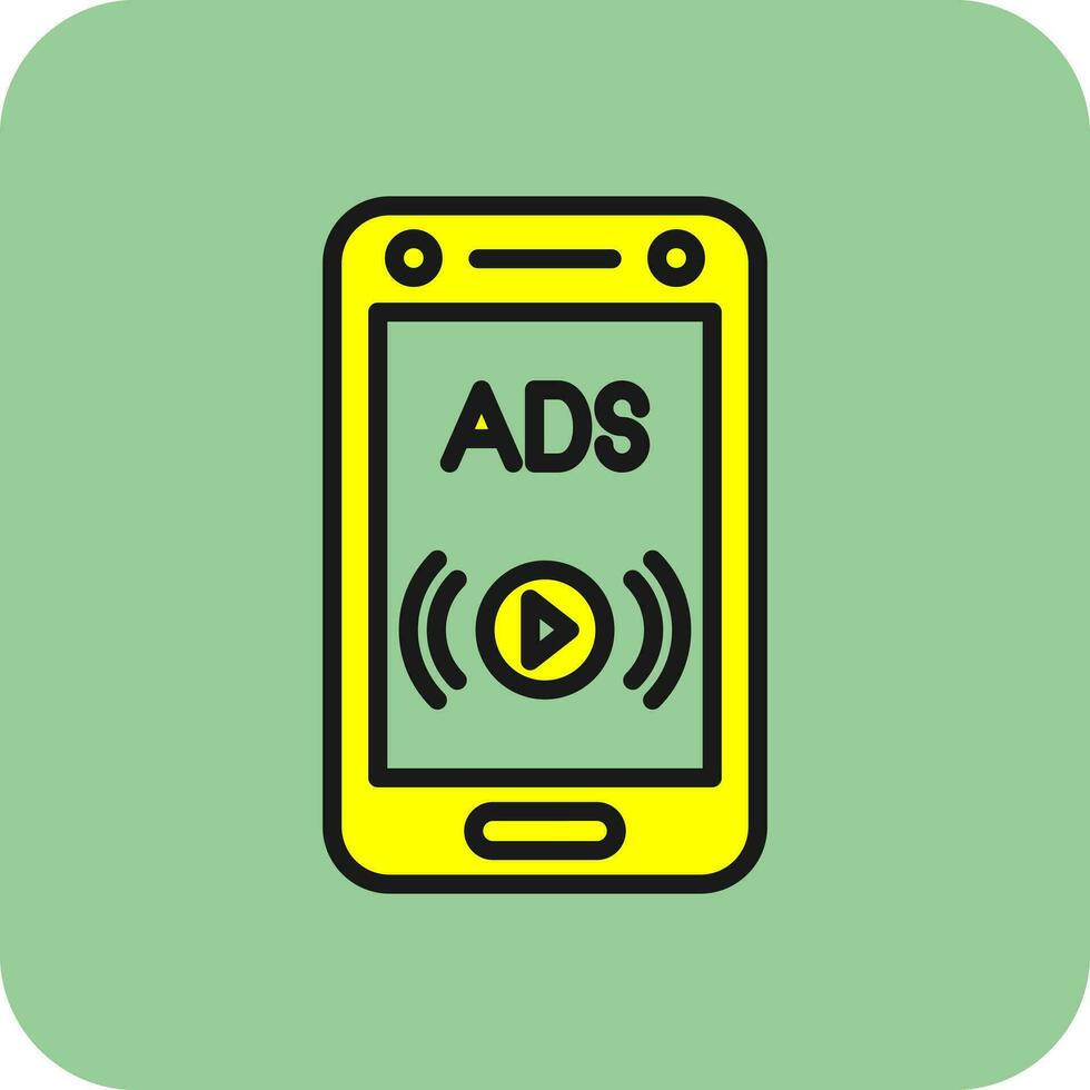 Social ads Vector Icon Design