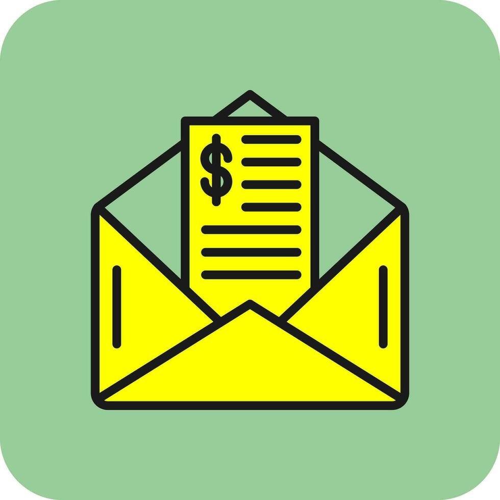 Paycheck Vector Icon Design