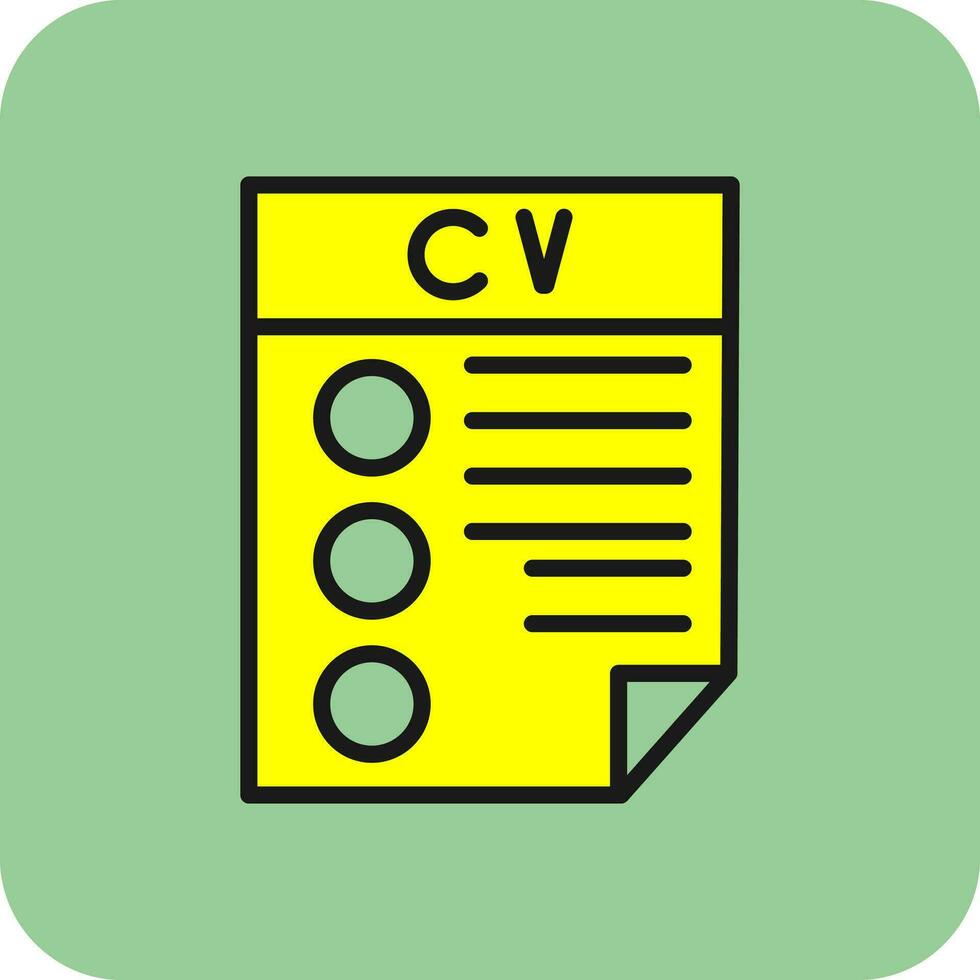 CV Vector Icon Design