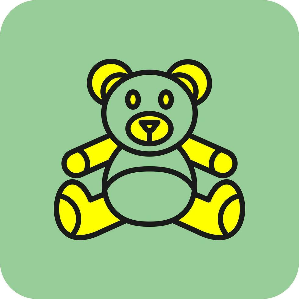 Teddy bear Vector Icon Design