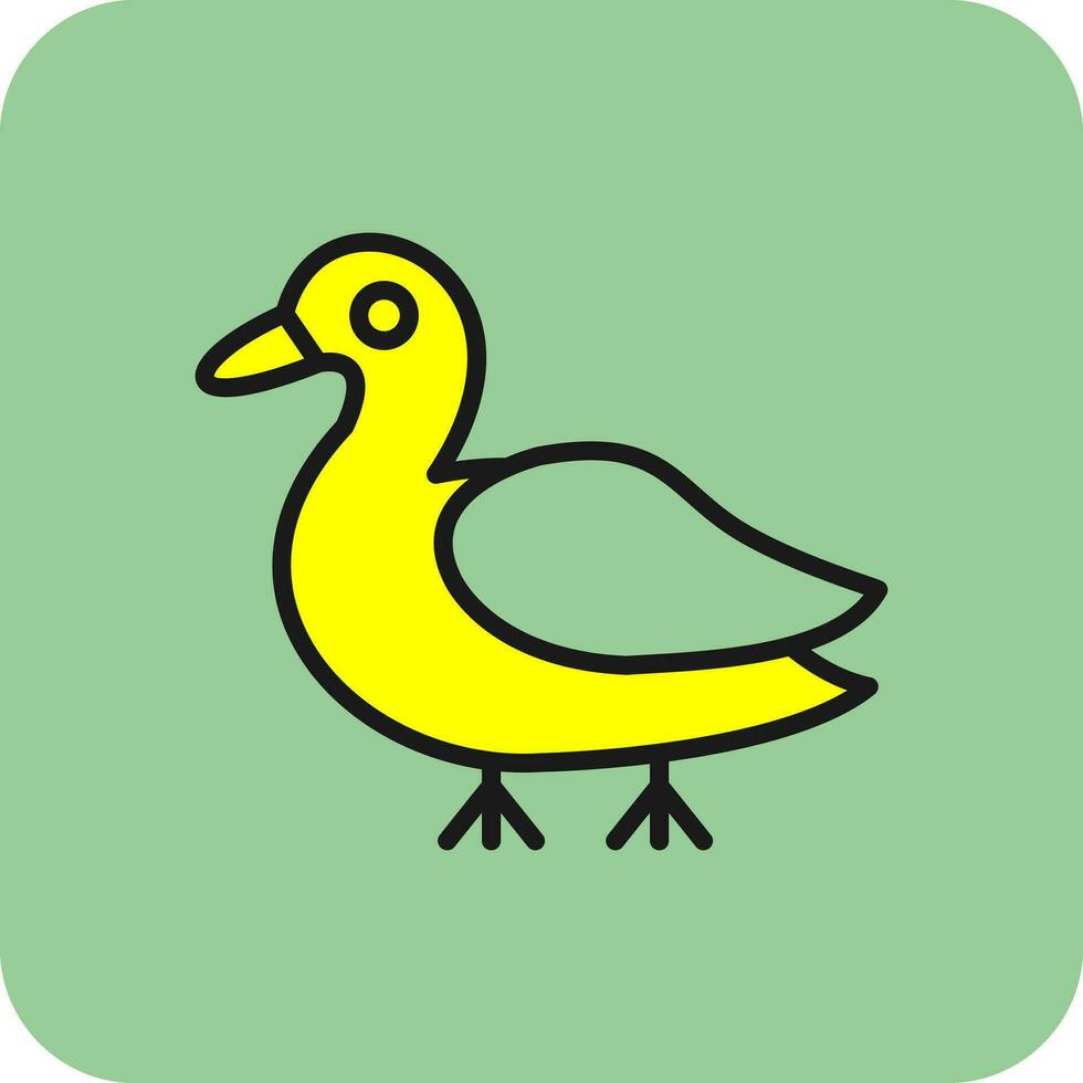 Pato vector icono diseño