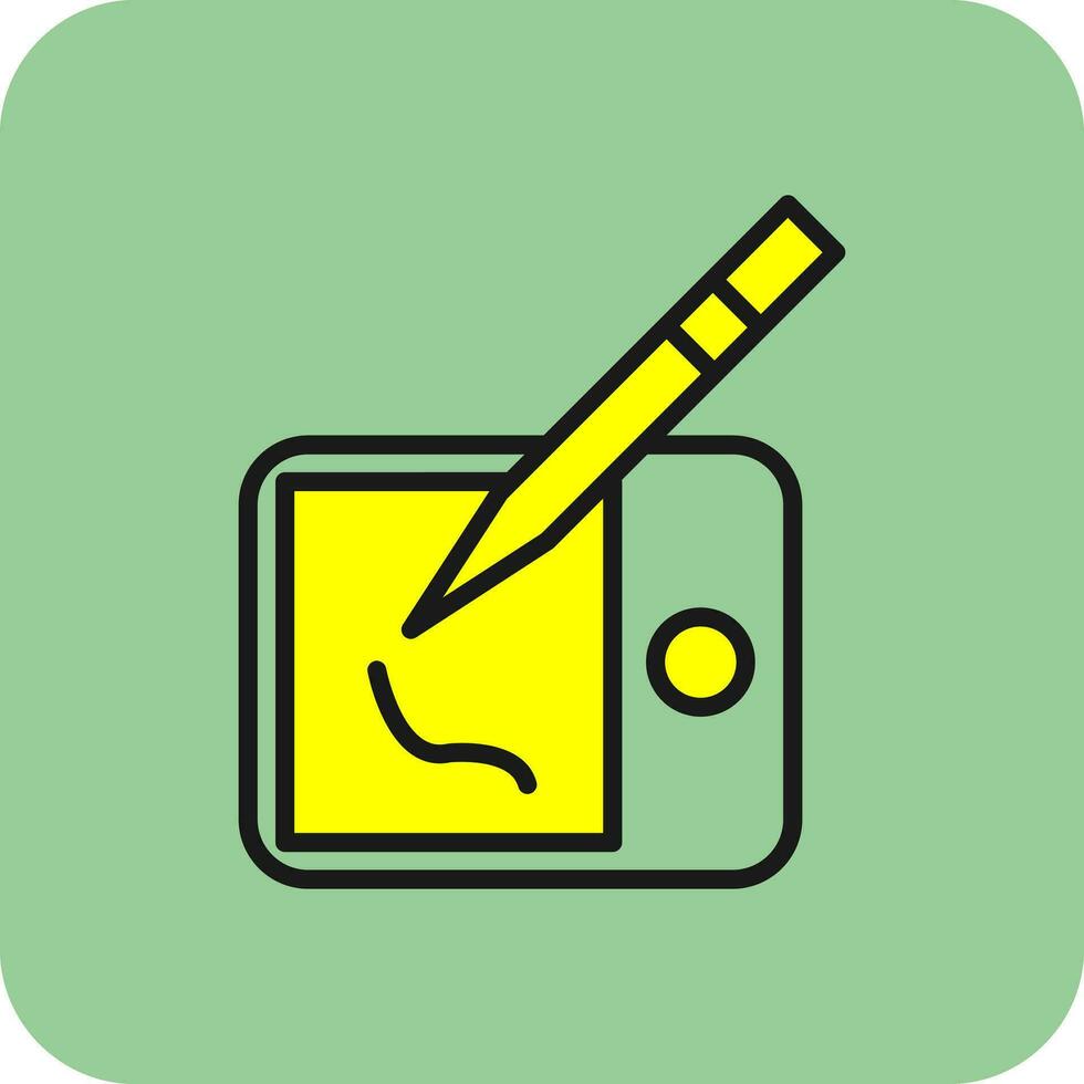 Drawing tablet Vector Icon Design
