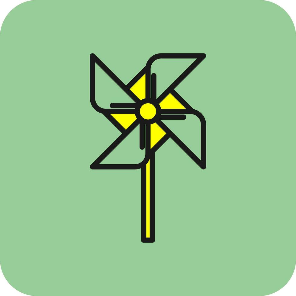 Pinwheel Vector Icon Design