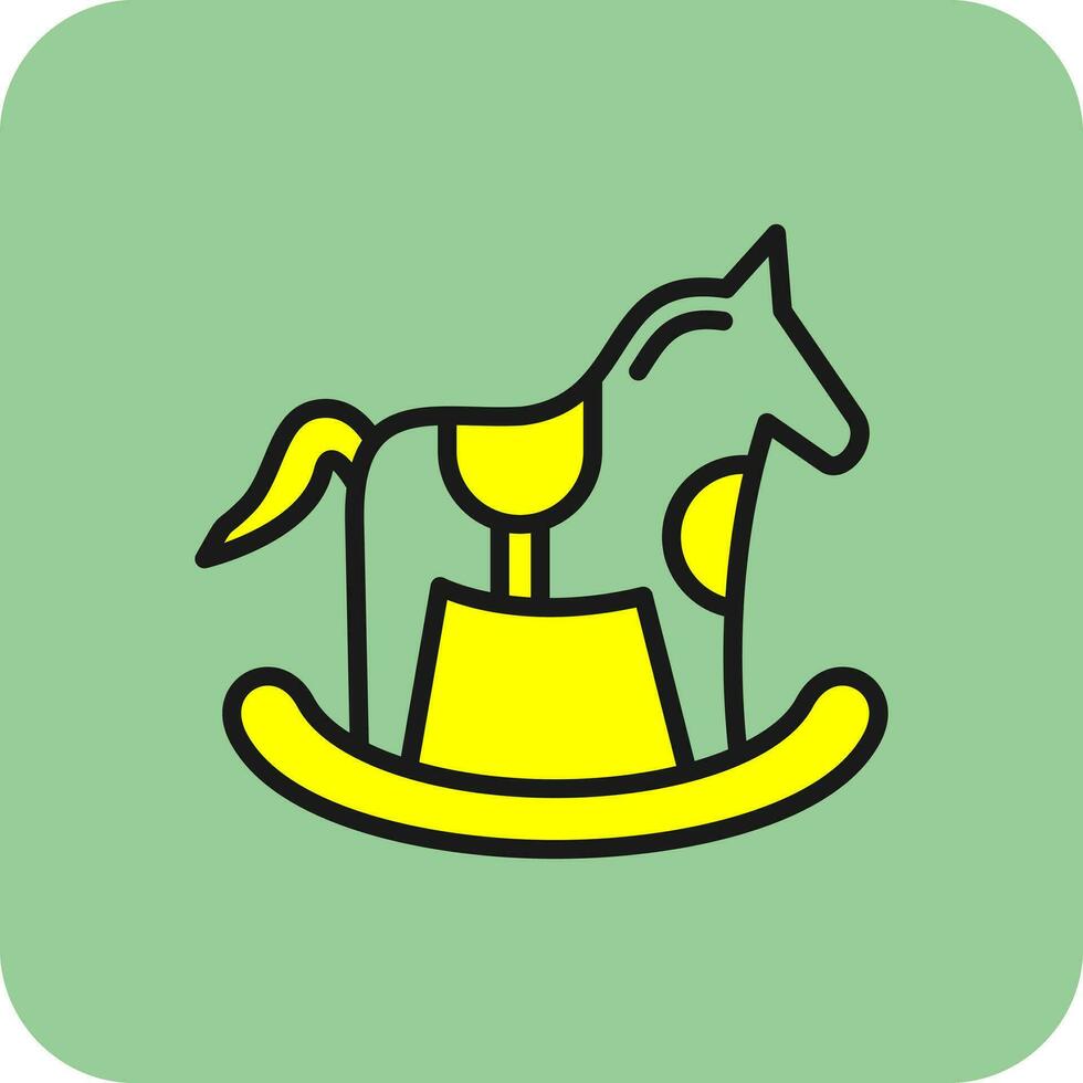 caballo juguete vector icono diseño