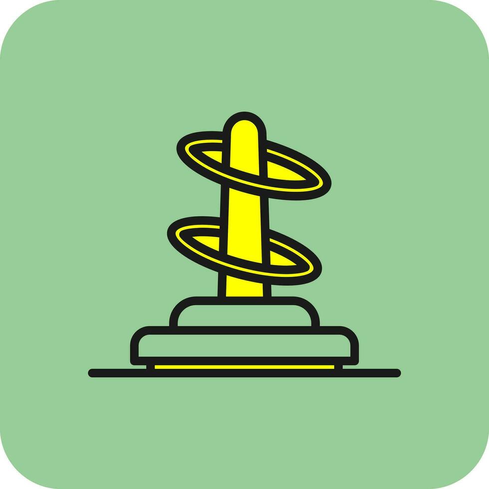Ring toss Vector Icon Design