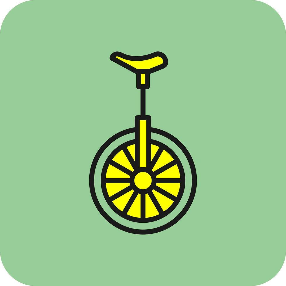 Monocycle Vector Icon Design