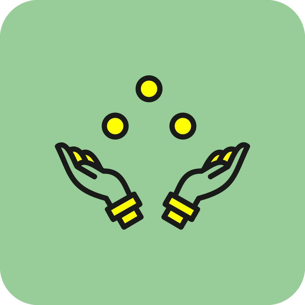 Juggling Vector Icon Design