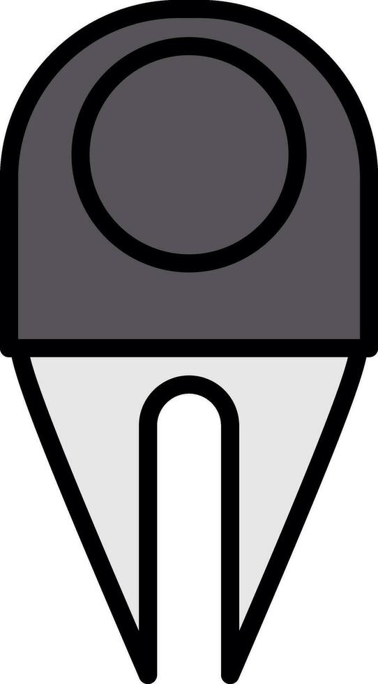 Divot Vector Icon Design
