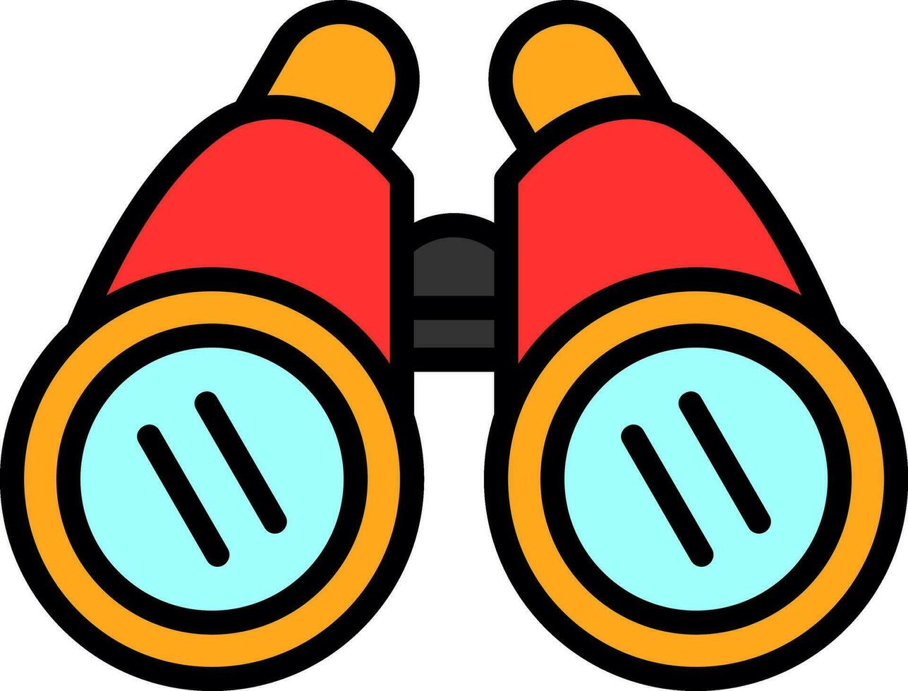 Binocular Vector Icon Design