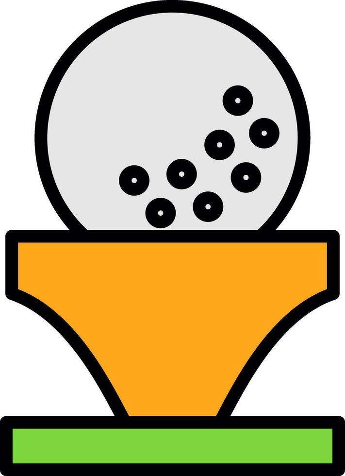 Golf ball Vector Icon Design