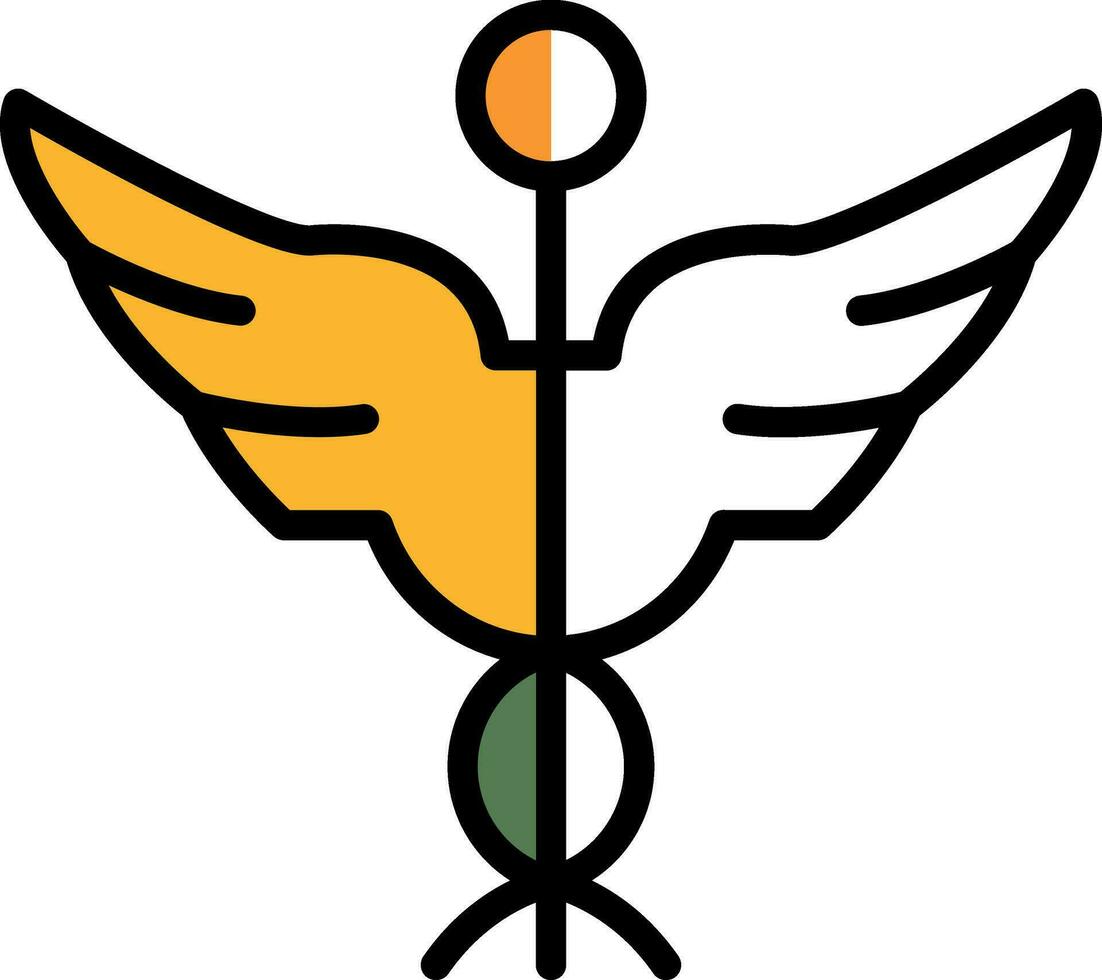 Caduceus Vector Icon Design