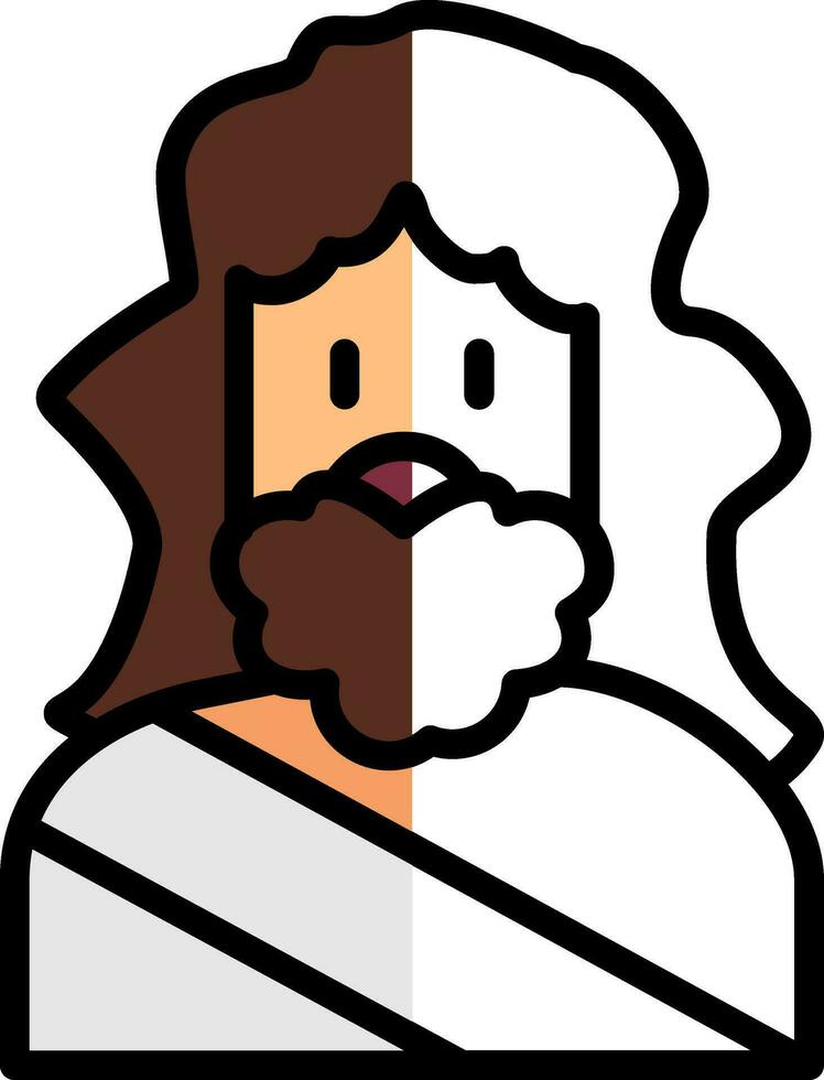 Zeus vector icono diseño