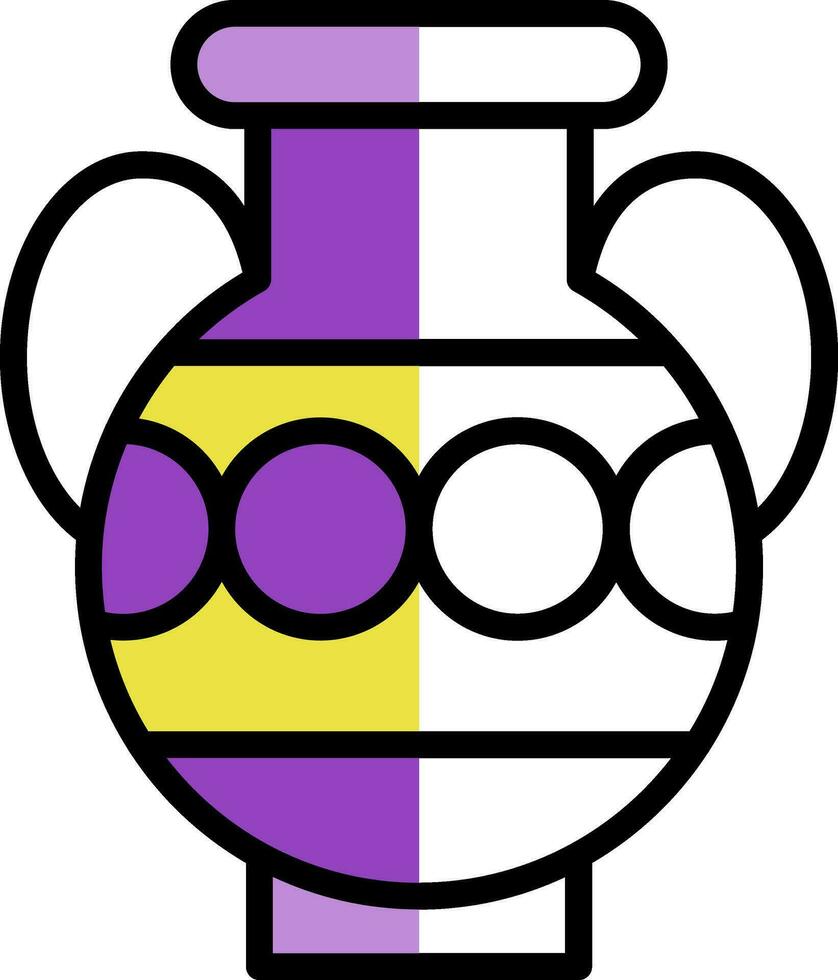 Amphora Vector Icon Design