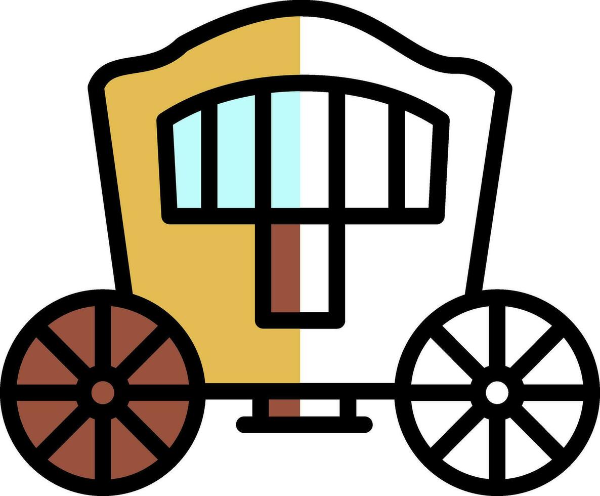 Carriage Vector Icon Design