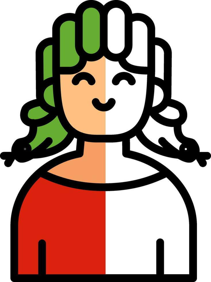 medusa vector icono diseño