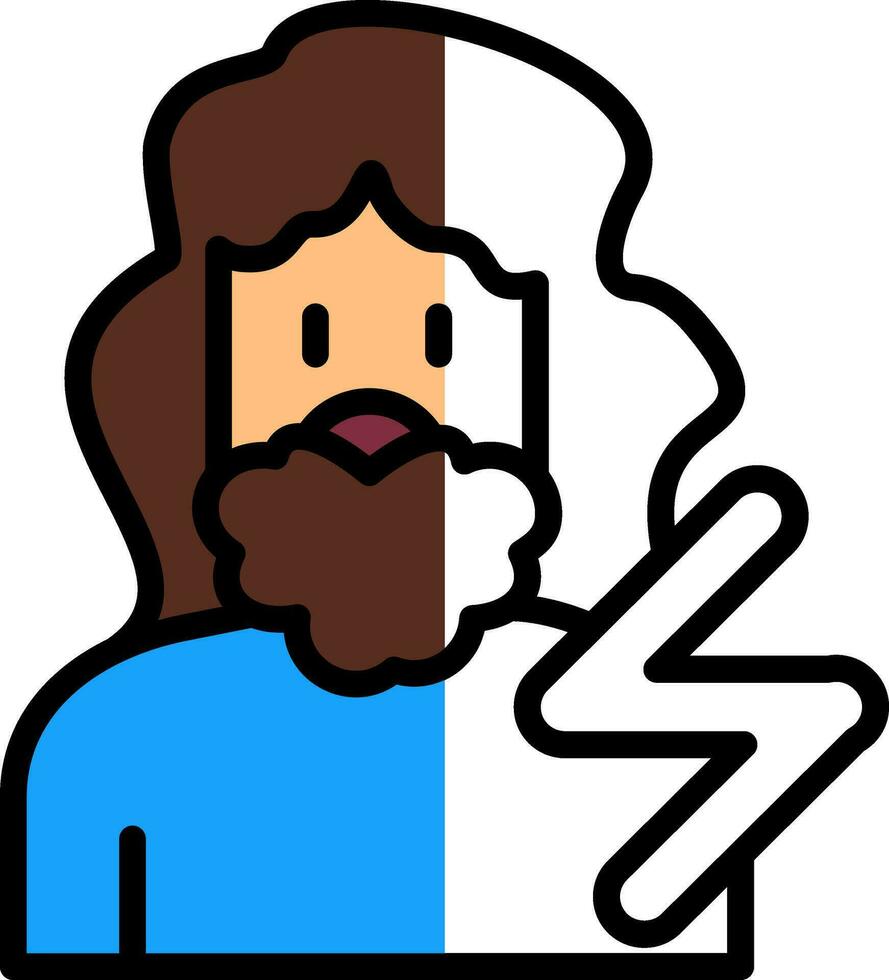 Zeus Vector Icon Design