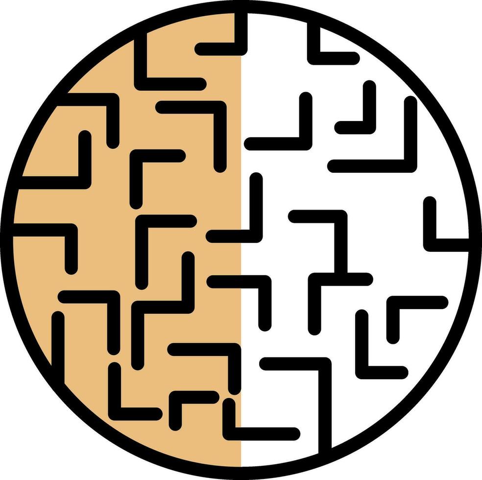 Labyrinth Vector Icon Design