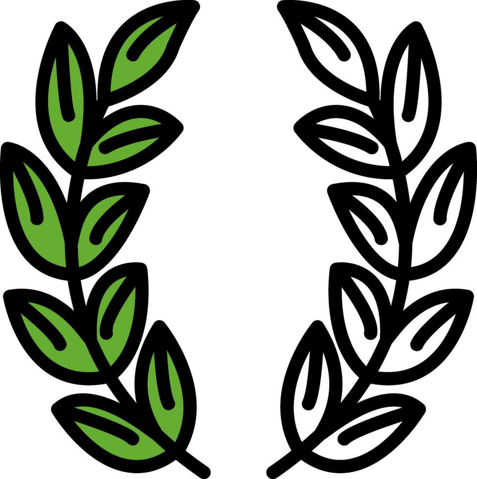 Laurel Vector Icon Design