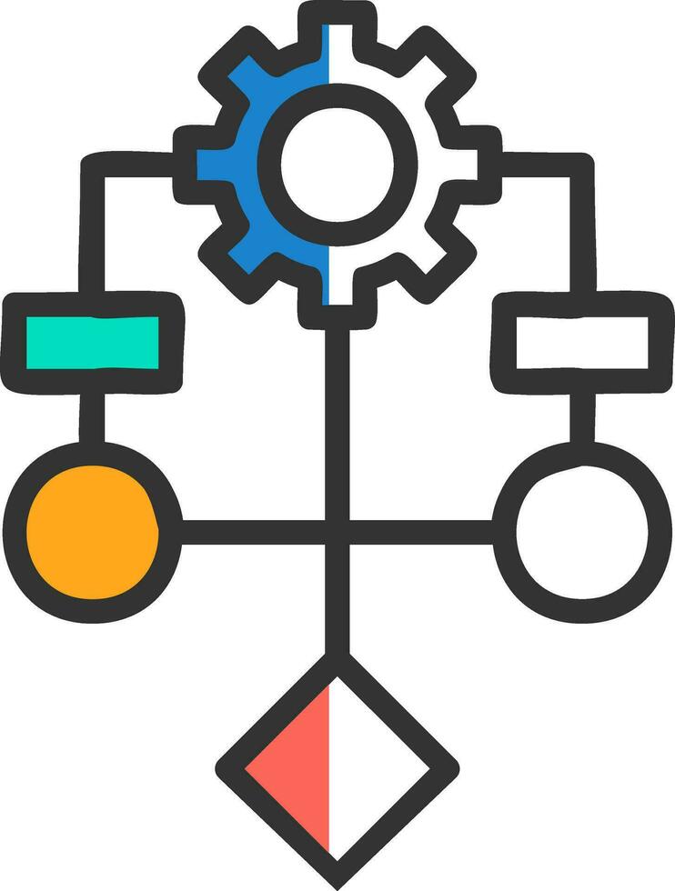 diseño de icono de vector de algoritmo