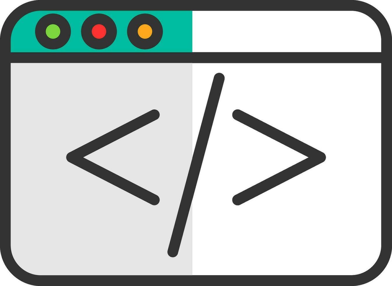 codificación vector icono diseño