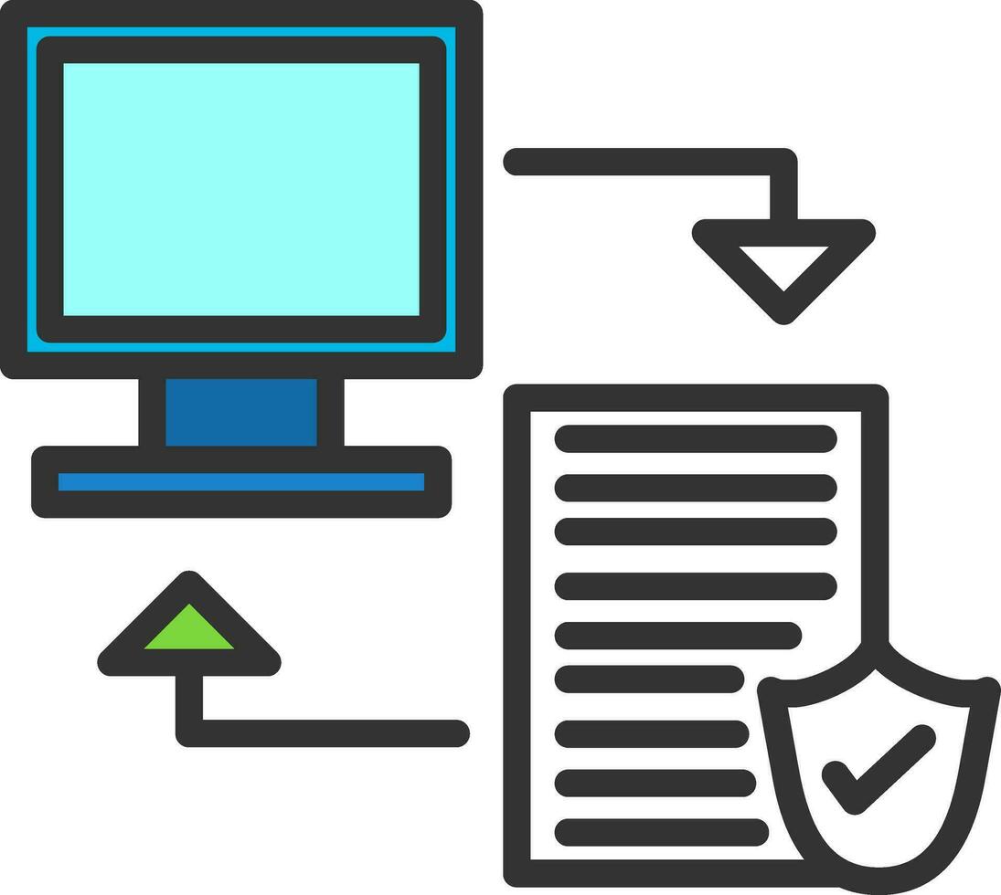 Data transfer Vector Icon Design