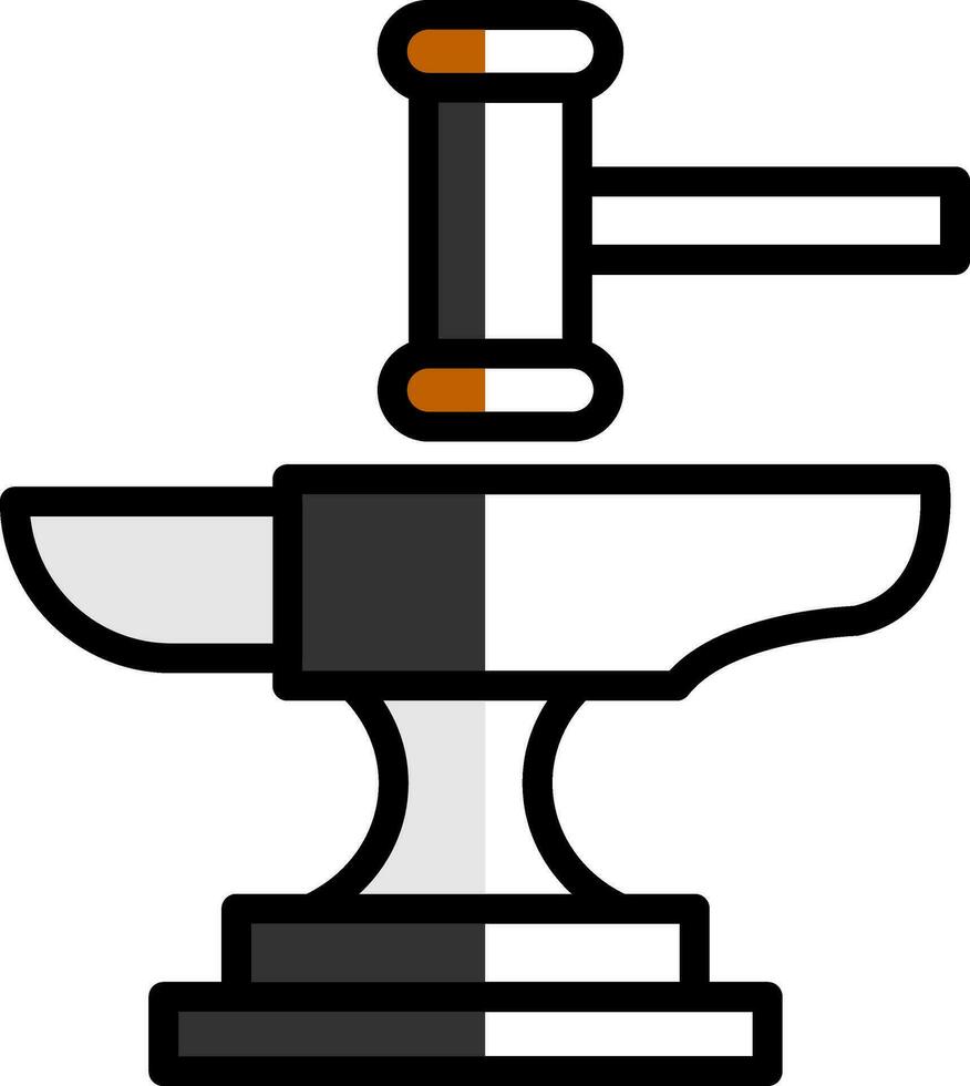 Anvil Vector Icon Design