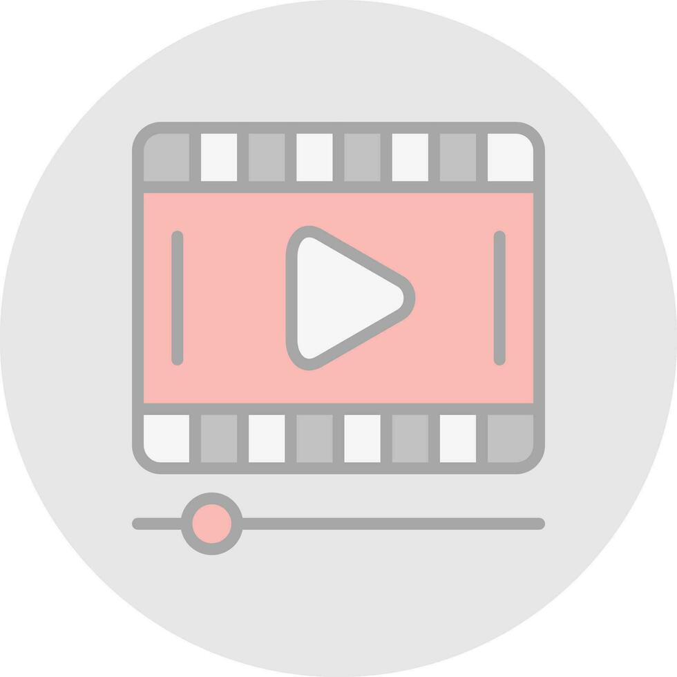 diseño de icono de vector de vídeo