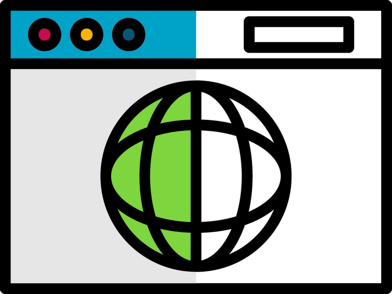 Web browser Vector Icon Design