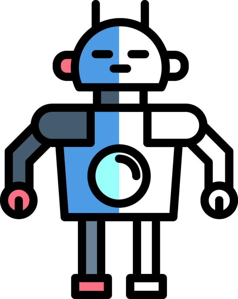 diseño de icono de vector de robot