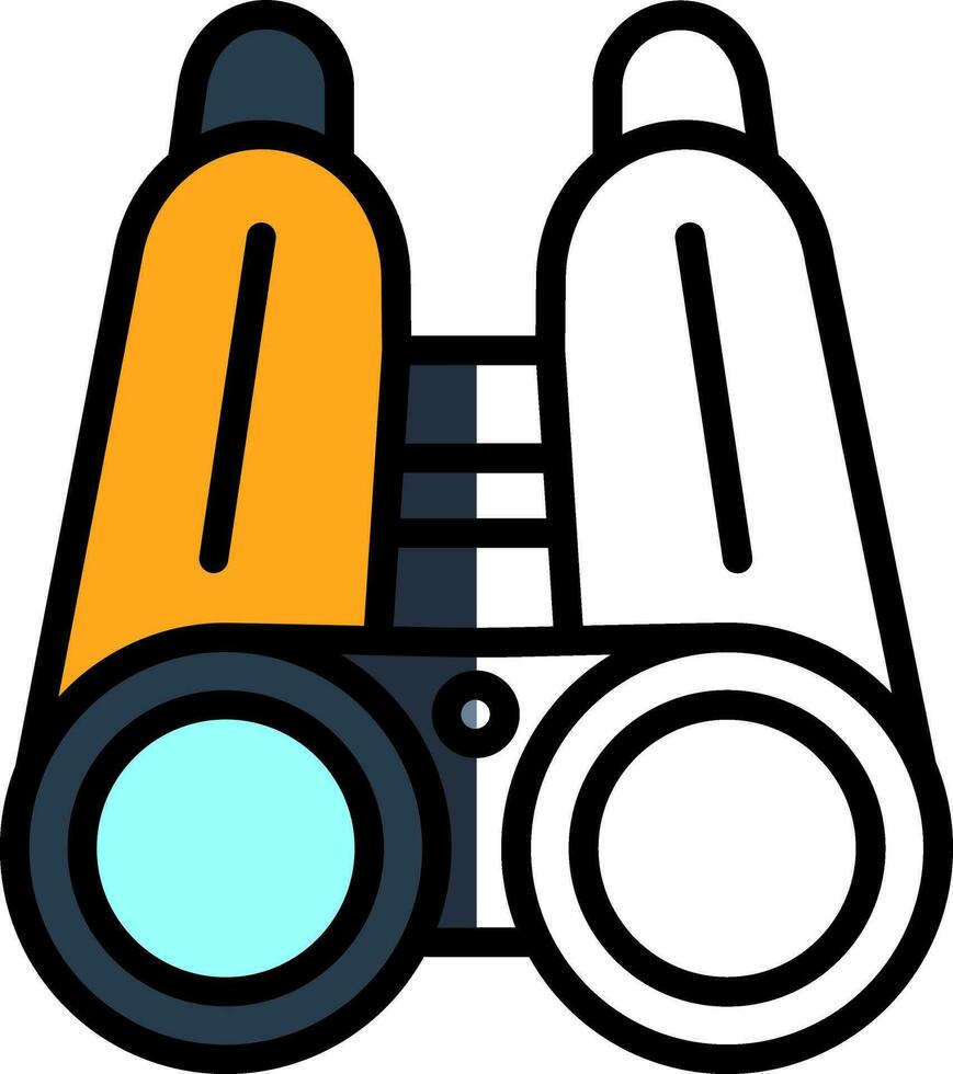 diseño de icono de vector de binoculares