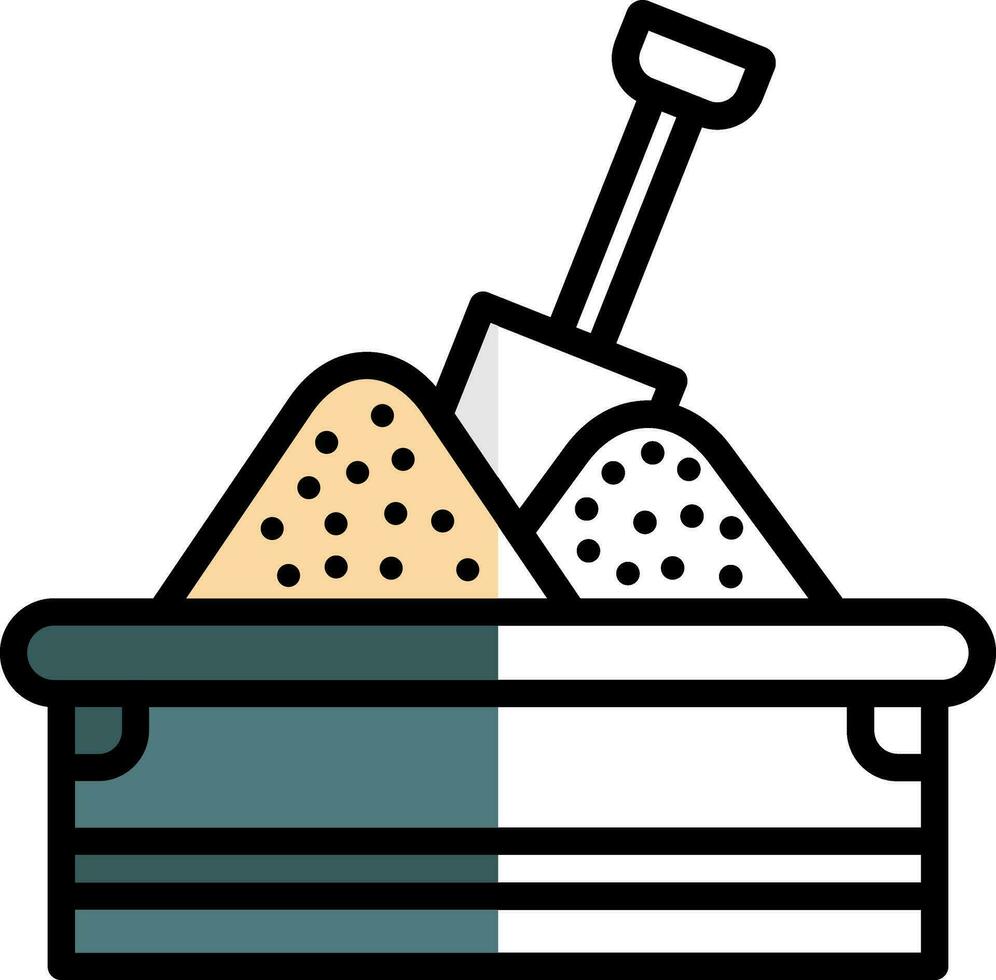 Sandbox Vector Icon Design