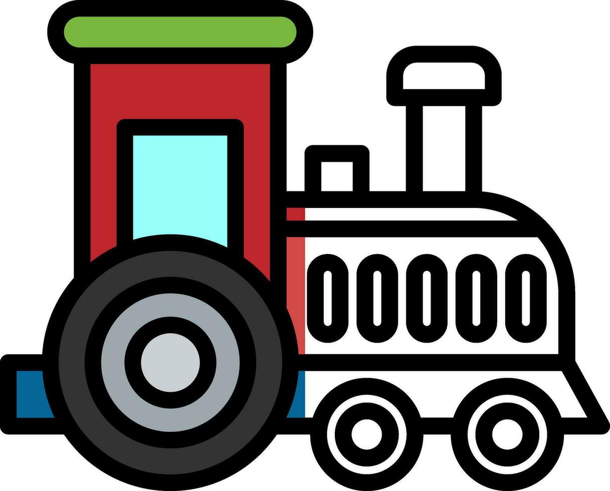 Toy train Vector Icon Design