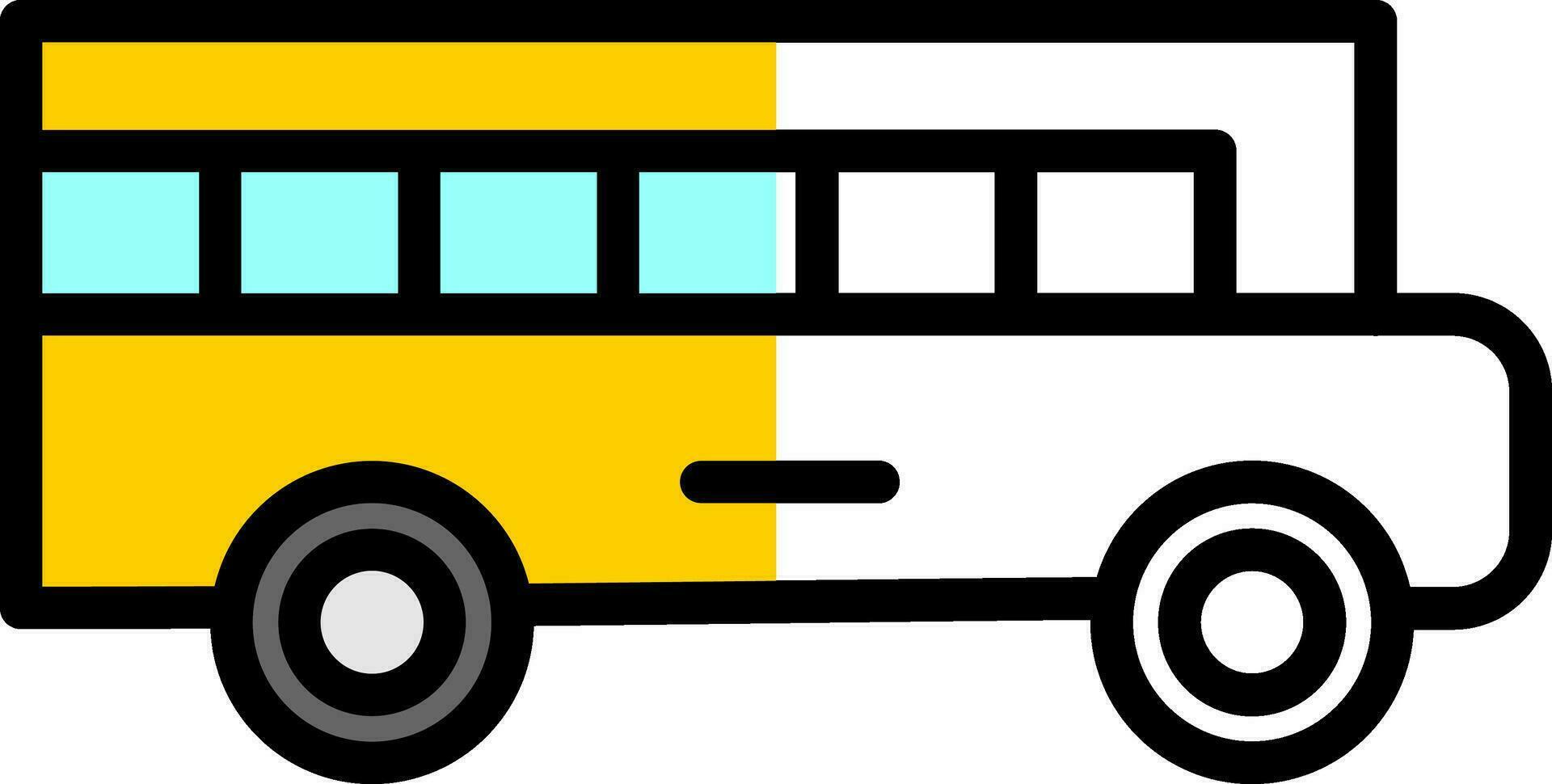 School bus Vector Icon Design